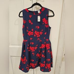 Gap red flower dress
